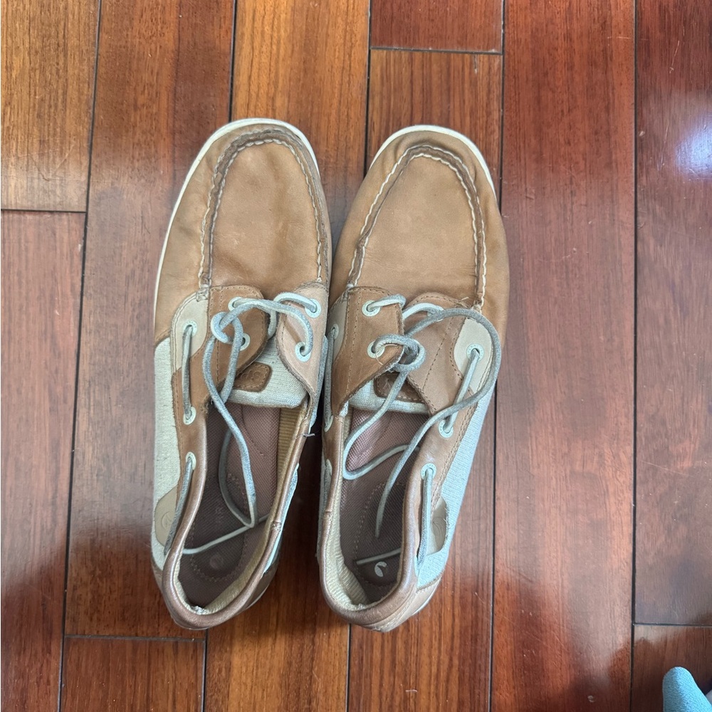 Sperry Men's Brown and Gray Boat Shoes